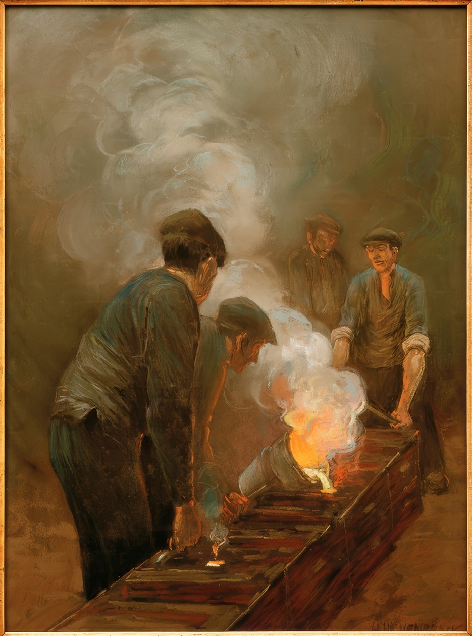 Odlewnia miedzi autorstwa Herman Heijenbrock