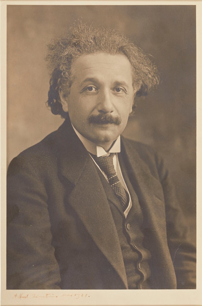 Portret Alberta Einsteina 1879-1955, 1921. autorstwa Herman Mishkin