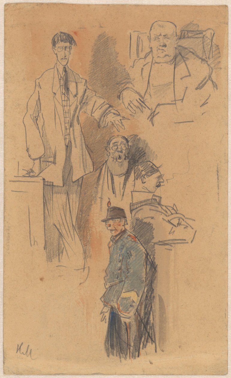 Portret Jana Hamdorfa i W. van der Pluym autorstwa Herman Moerkerk