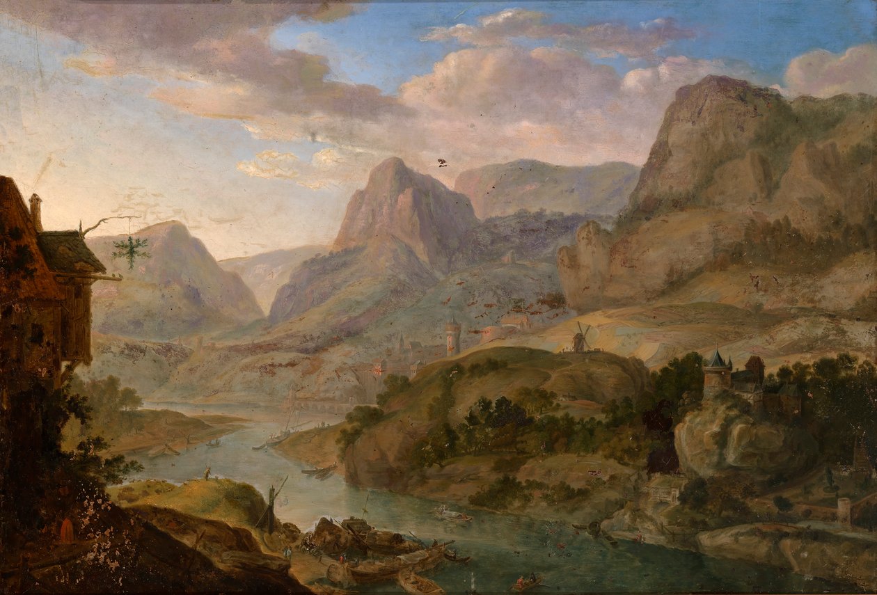 Krajobraz, XVII wiek autorstwa Herman Saftleven the Younger