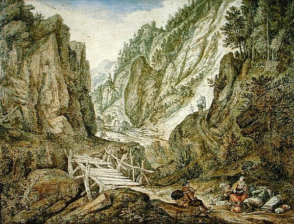Górzysty krajobraz autorstwa Herman the Younger Saftleven