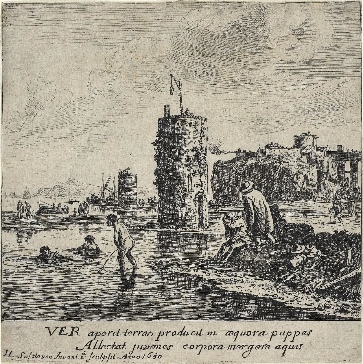 Wiosna, 1650 autorstwa Herman the Younger Saftleven
