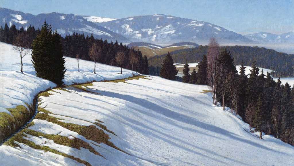 Schwarzwald w tle Schauinsland autorstwa Hermann Dischler