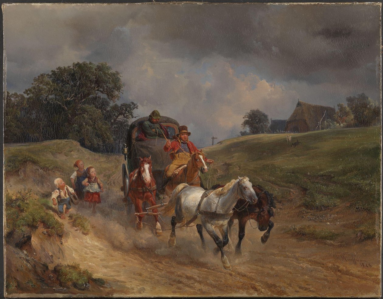 Trener pocztowy autorstwa Hermann Kauffmann the Elder