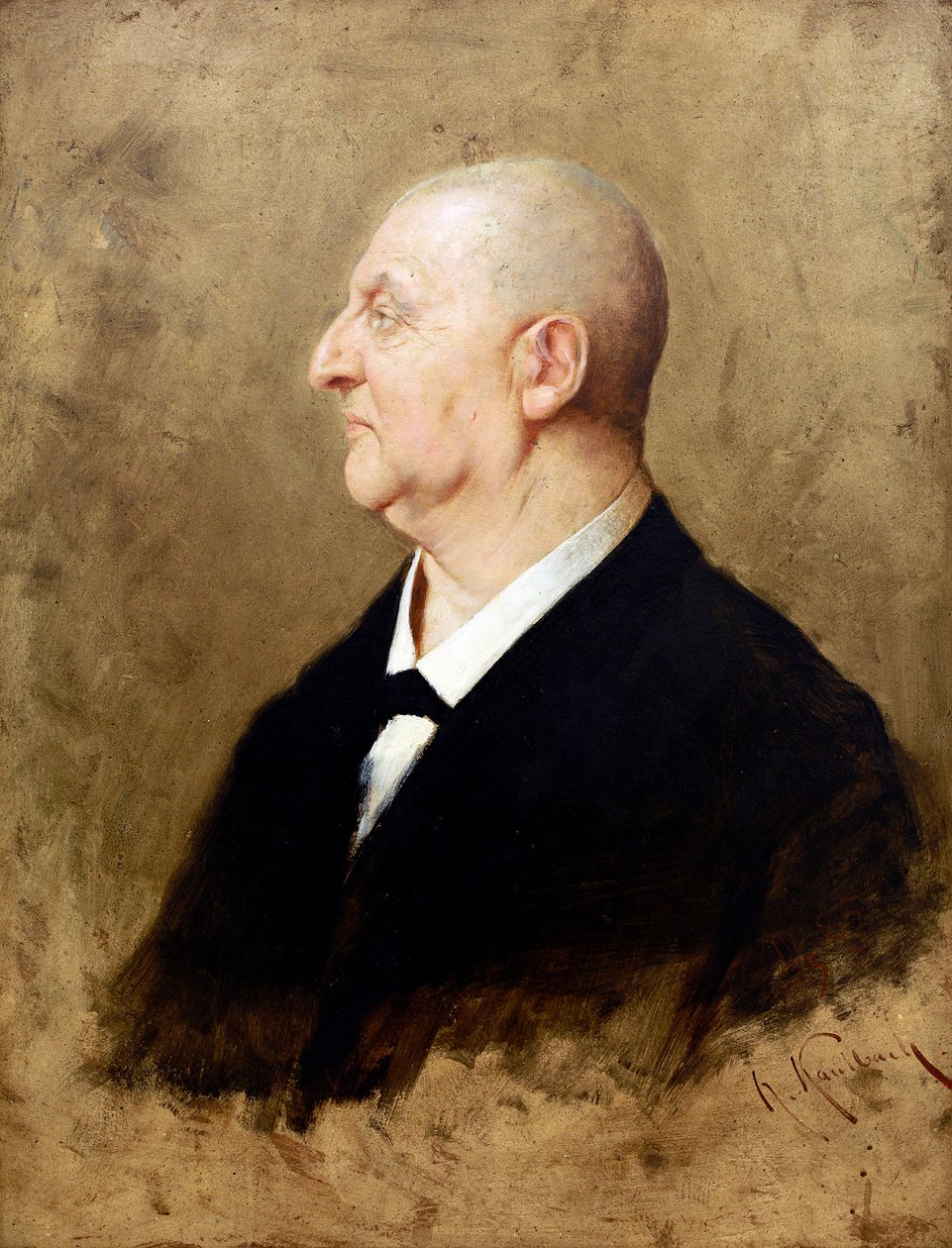 Portret Antona Brucknera (1824-1896) par Hermann von Kaulbach (1846-1909) autorstwa Hermann Kaulbach