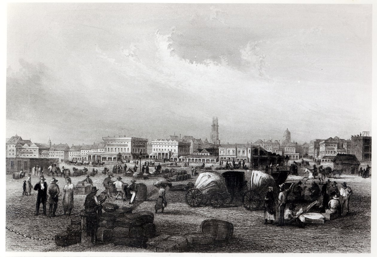 Lewa fala w Nowym Orleanie, ok. 1840 r. (zdjęcie bW) autorstwa Hermann Meyer