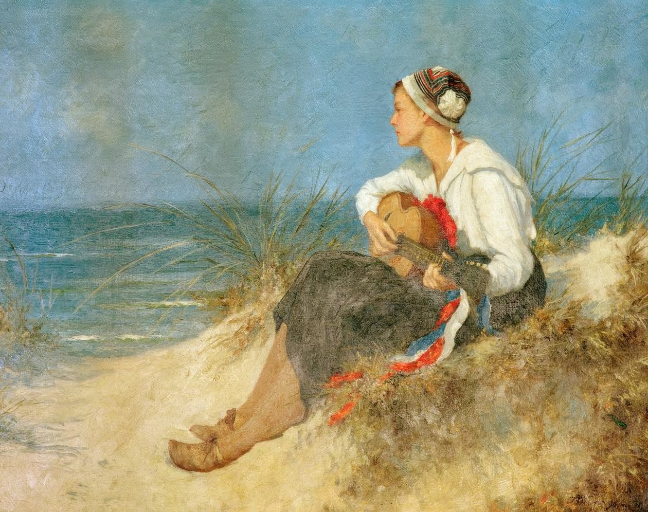 Kontemplacyjna godzina na plaży autorstwa Hermann Seeger