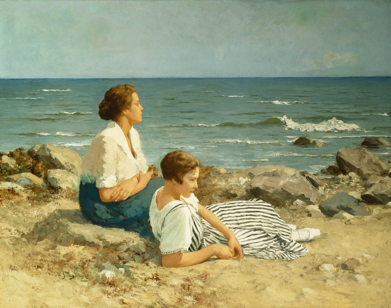 Na plaży autorstwa Hermann Seeger