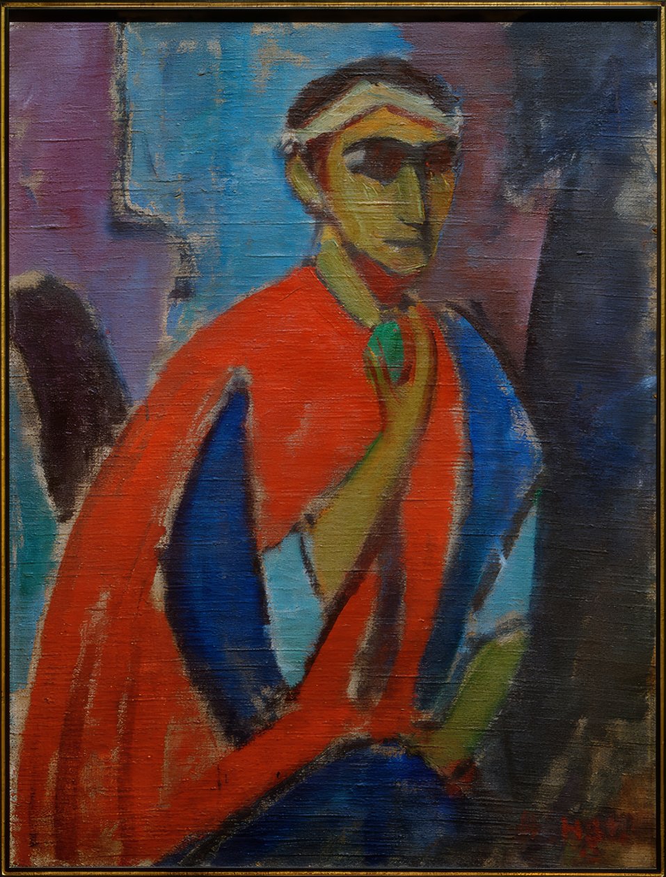 Autoportret w kostiumie (Der Römer) autorstwa Hermann Stenner