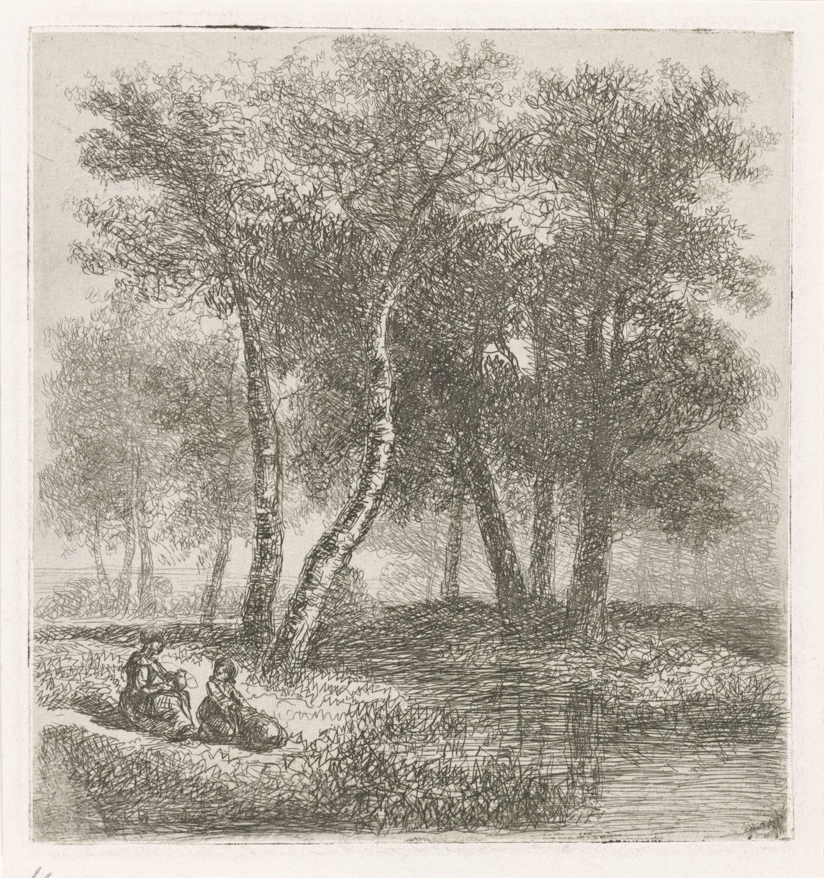 Matka i dziecko na nabrzeżu autorstwa Hermanus Jan Hendrik van Rijkelijkhuysen
