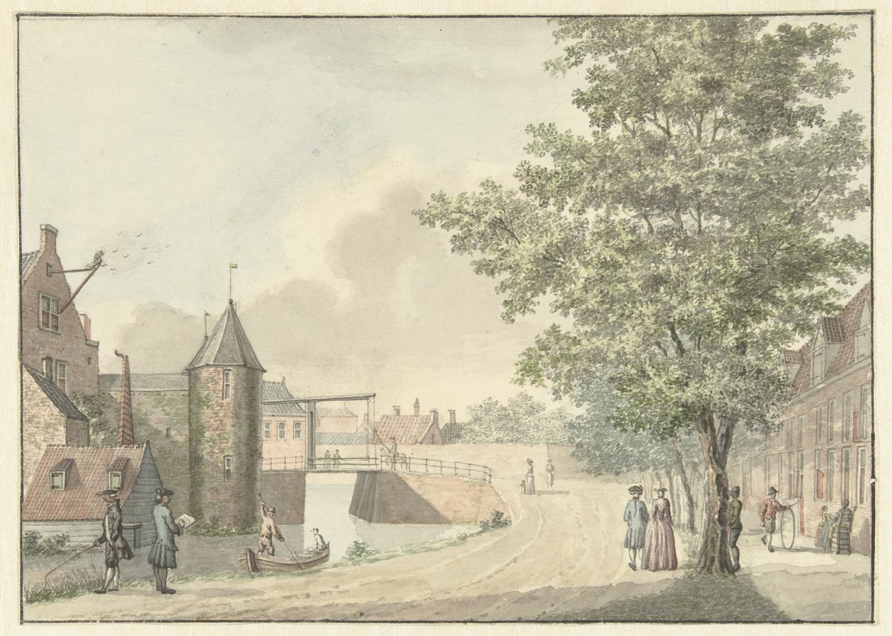 Waardpoort w Utrechcie autorstwa Hermanus Petrus Schouten (possibly)