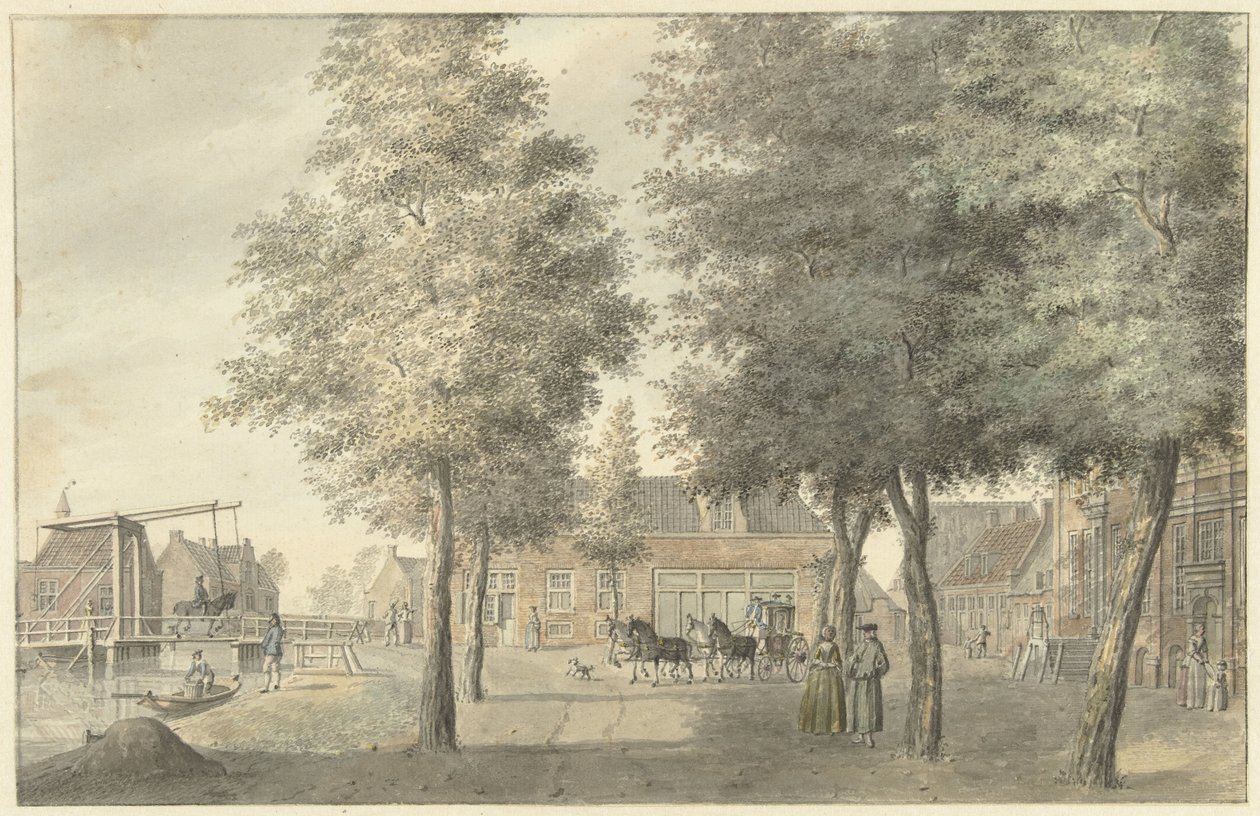 Plac we wsi Zuilen autorstwa Hermanus Petrus Schouten