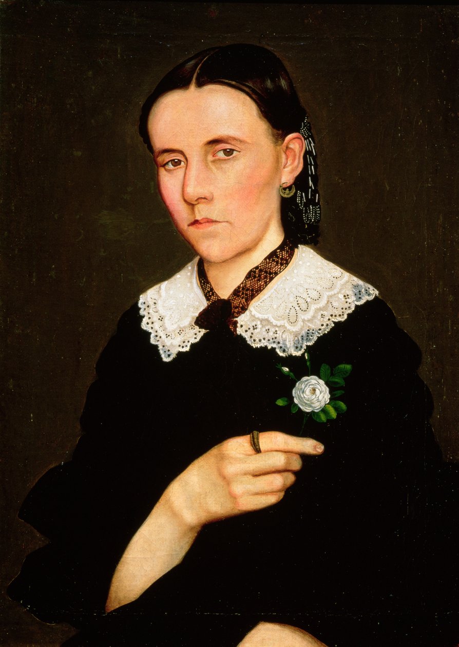 Portret kobiety, 1861 autorstwa Hermenegildo Bustos