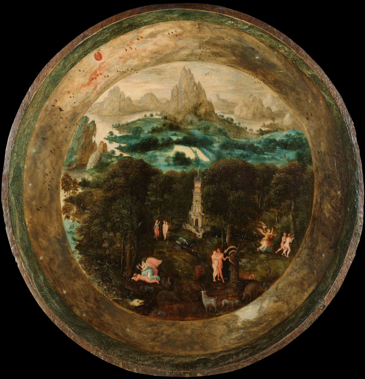 Raj, ok.1541-50 (olej na panelu) autorstwa Herri met de (c.1510 p.1550) Bles