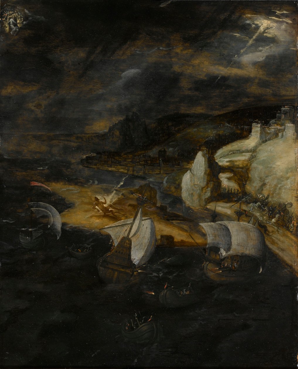 Upadek Lucyfera autorstwa Herri met de (c.1510 p.1550) Bles