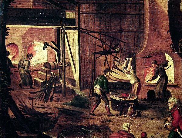 Krajobraz z Kuźnią autorstwa Herri met de Bles