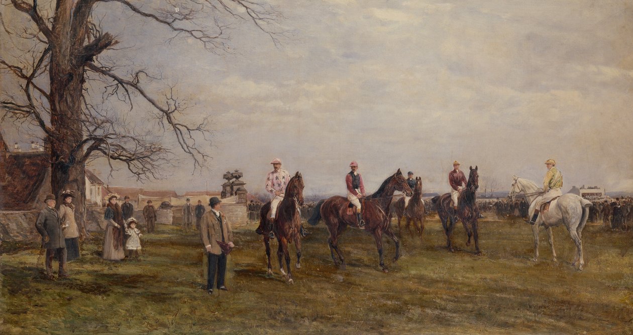 Spotkanie wiejskie, Catterick Bridge autorstwa Heywood Hardy
