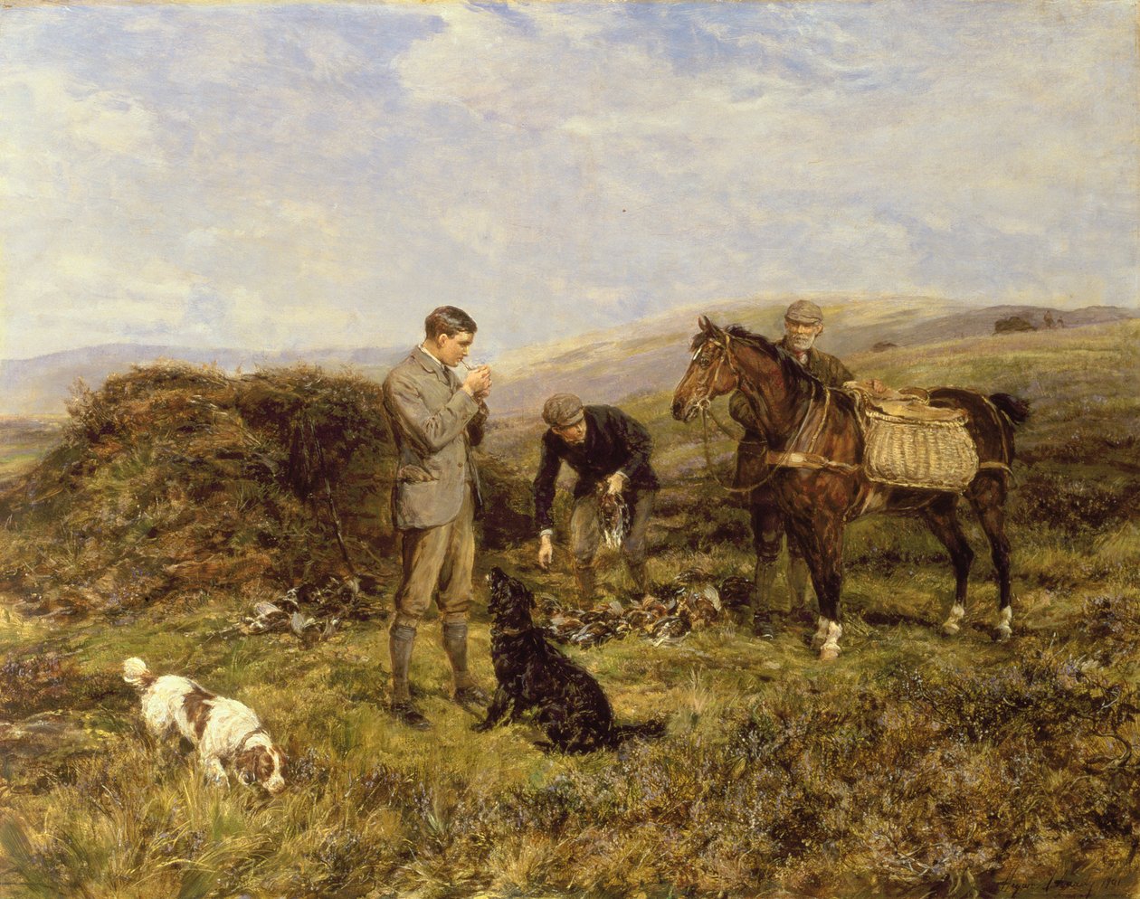 Strzelanie do cietrzew, 1901 autorstwa Heywood Hardy