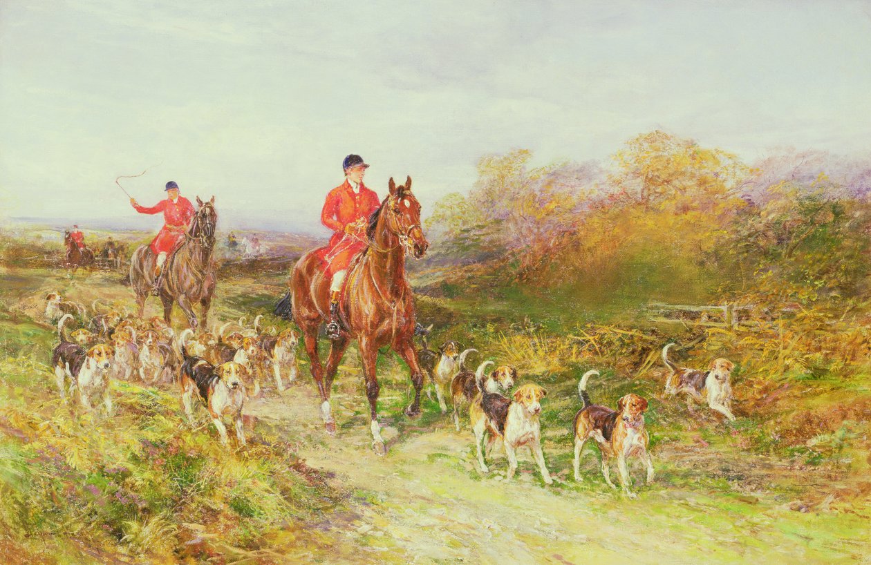 Scena polowania autorstwa Heywood Hardy