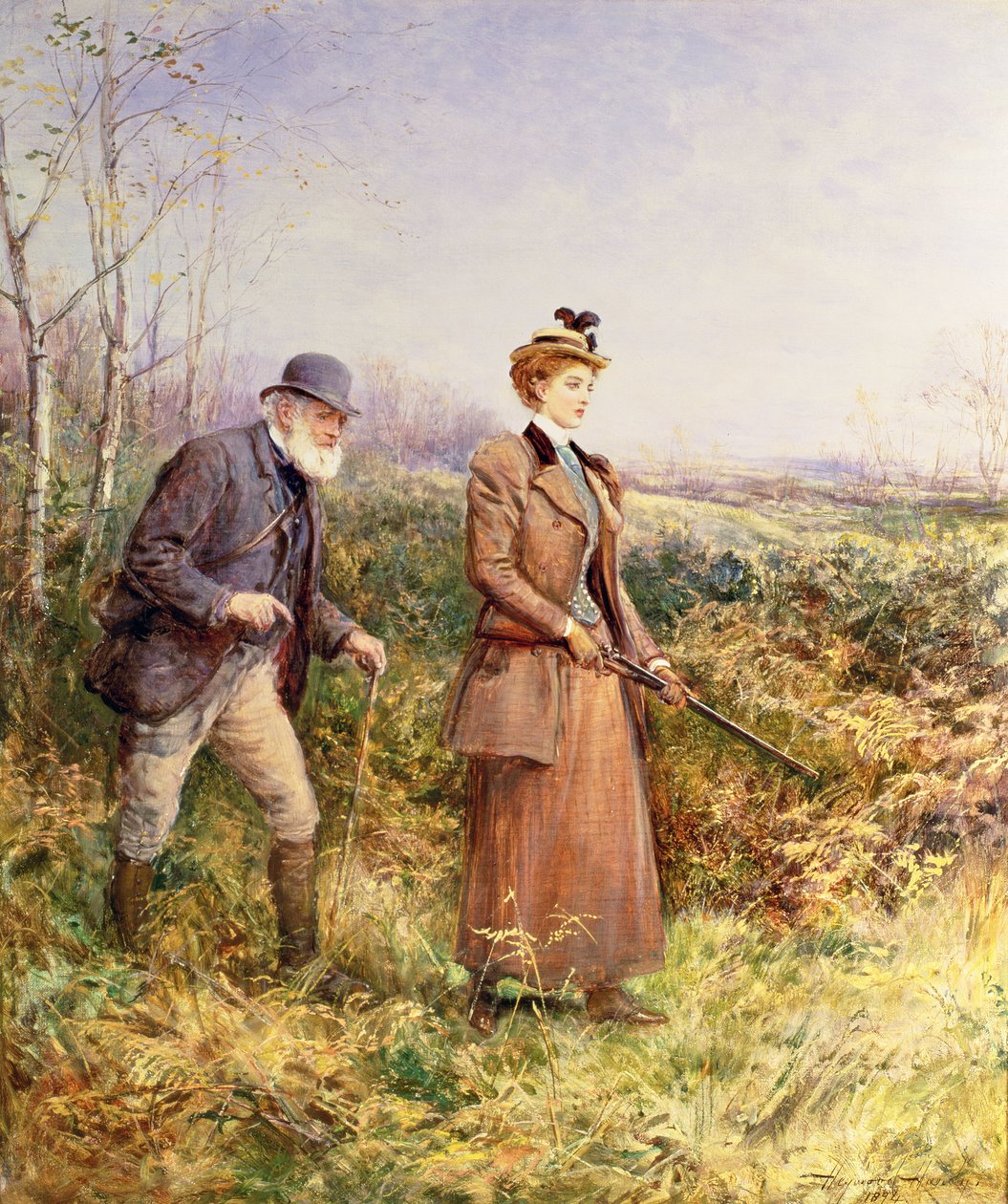 Strzał z pistoletu autorstwa Heywood Hardy