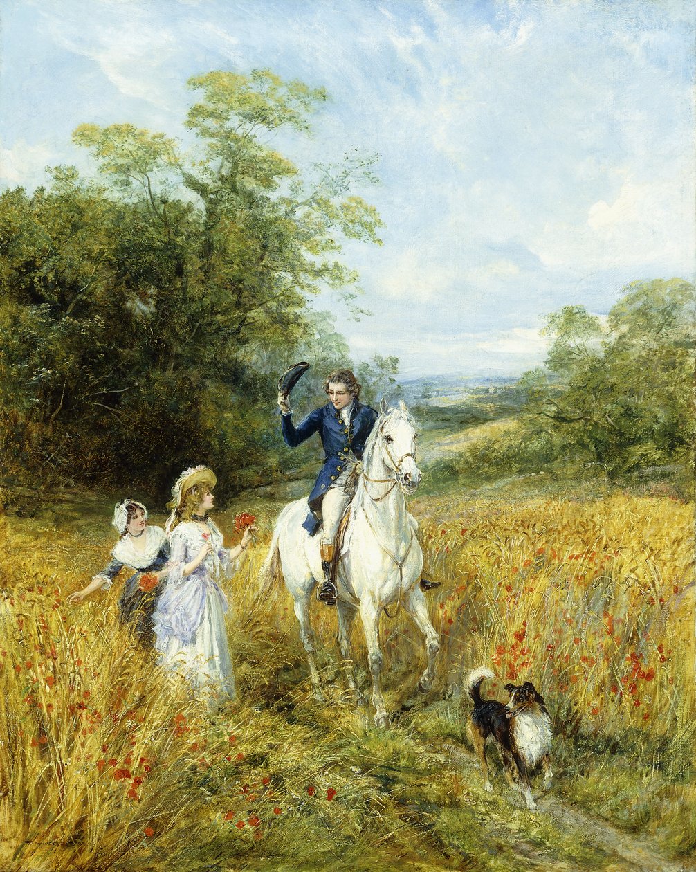 Poranna przejażdżka, autorstwa Heywood Hardy