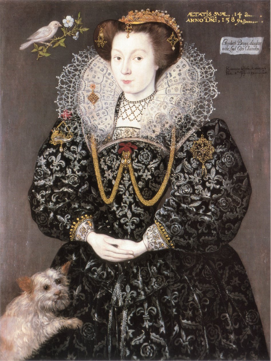 Elizabeth Brydges 1589 autorstwa Hieronimo Custodis