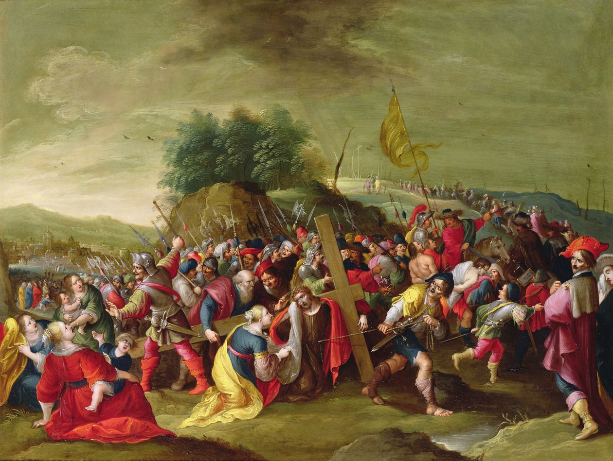 Chrystus w drodze na Kalwarię, XVII wiek autorstwa Hieronymous Francken III