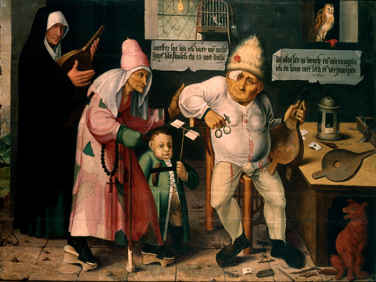 Mieszek naprawiający autorstwa Hieronymous Bosch