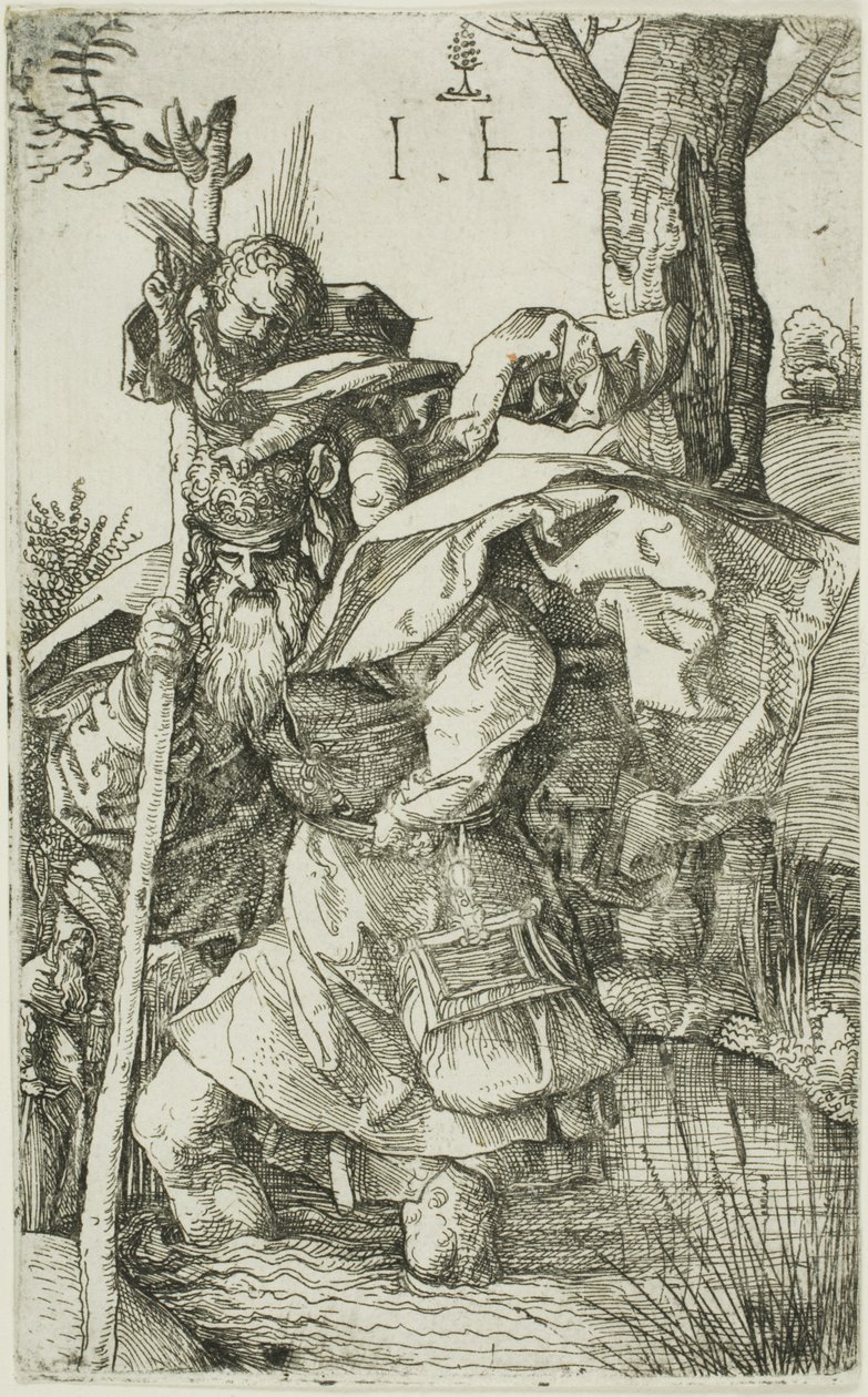 Święty Krzysztof autorstwa Hieronymous Hopfer
