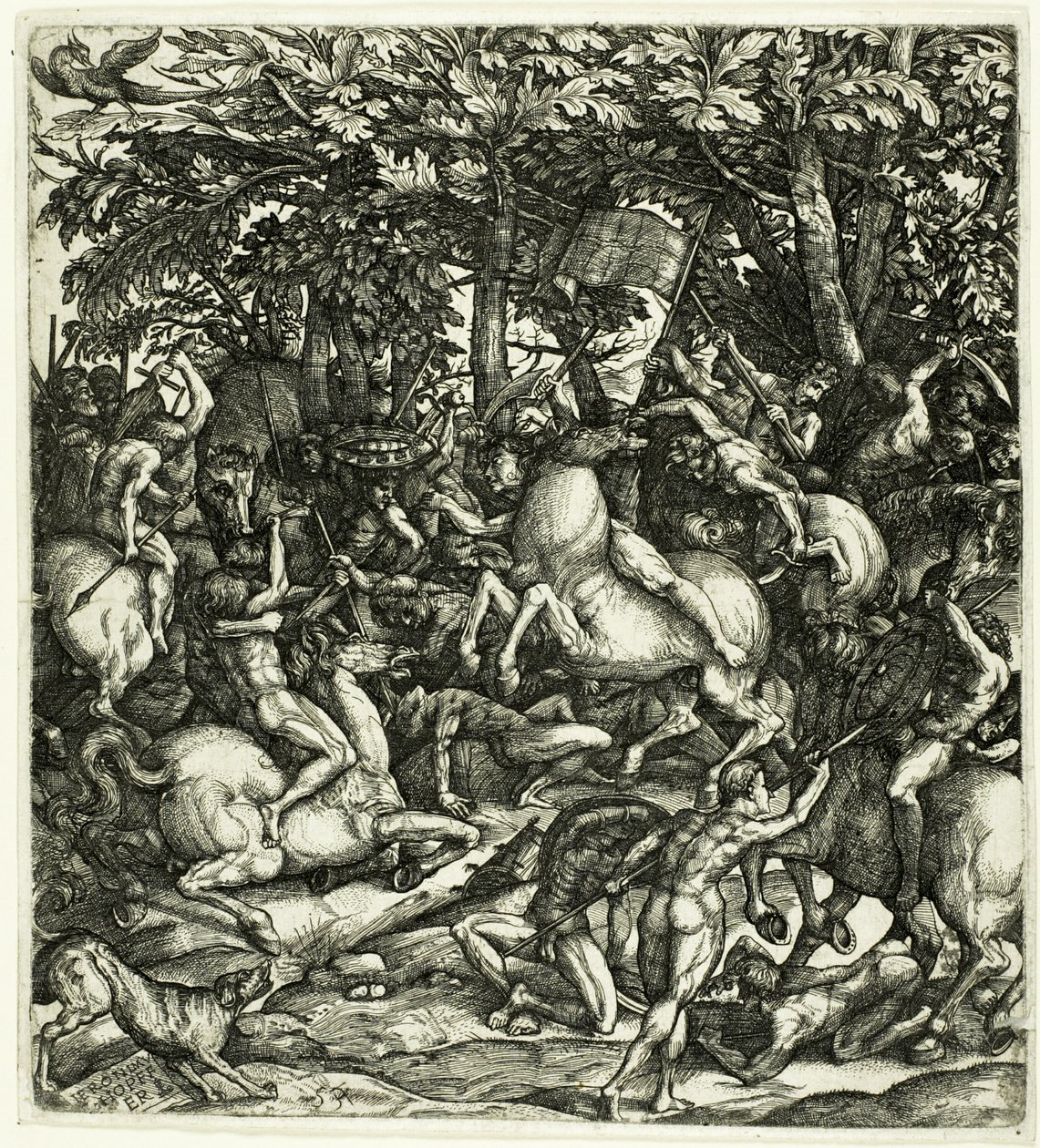 Walka autorstwa Hieronymous Hopfer