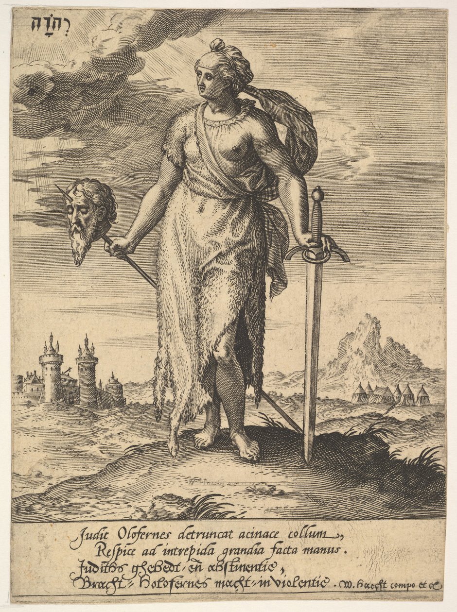 Judith z Willem van Haecht, Tyrannorum proemia, 1578, 1578. autorstwa Hieronymous Wierix