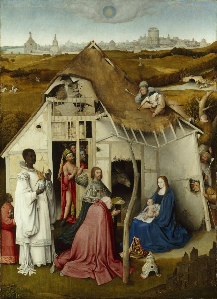 Adoracja Magów autorstwa Hieronymus Bosch