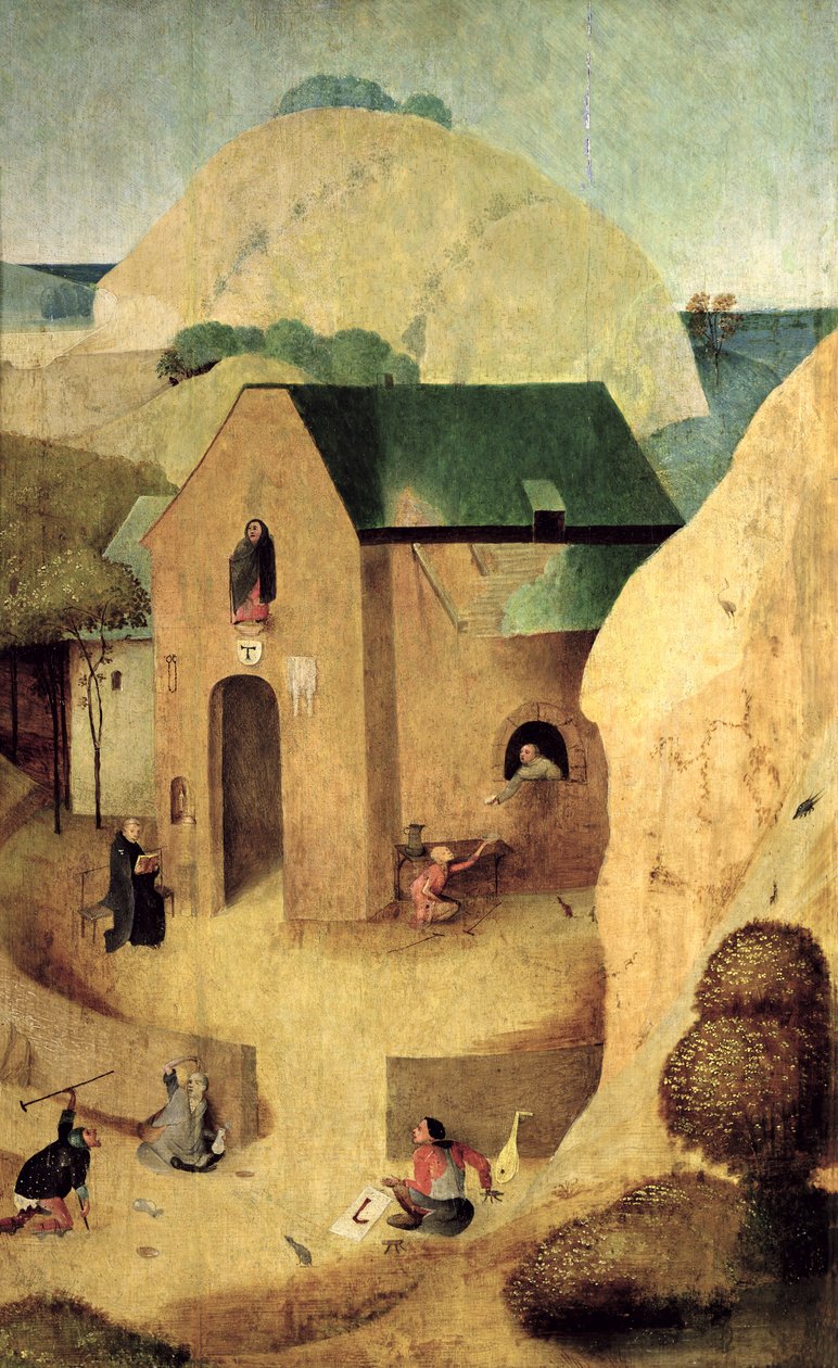 Klasztor Antonian (rewers z 28165) autorstwa Hieronymus Bosch