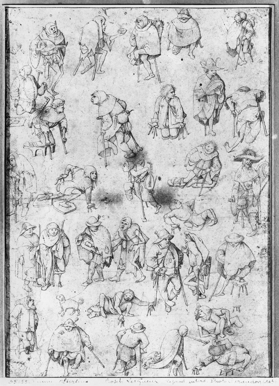 Żebracy autorstwa Hieronymus Bosch
