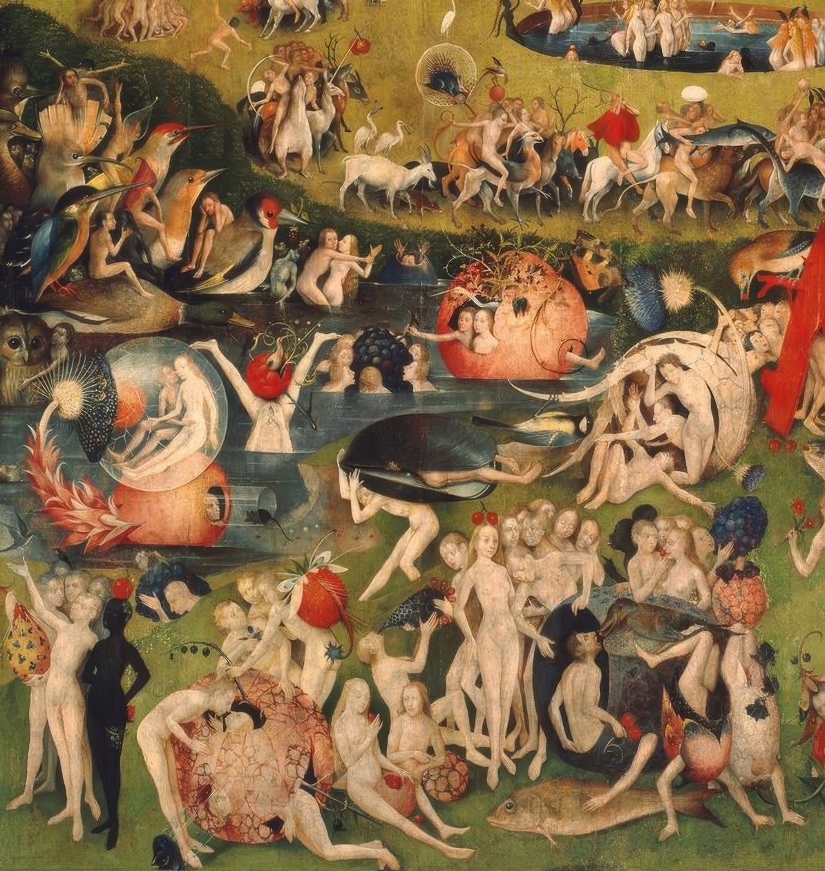 Ogród rozkoszy ziemskich autorstwa Hieronymus Bosch