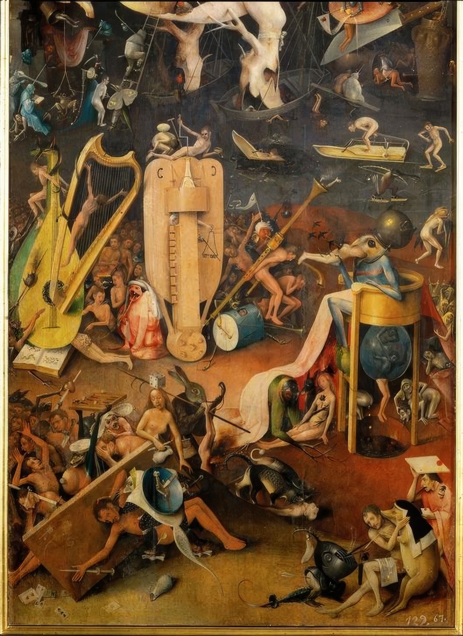 Piekło autorstwa Hieronymus Bosch