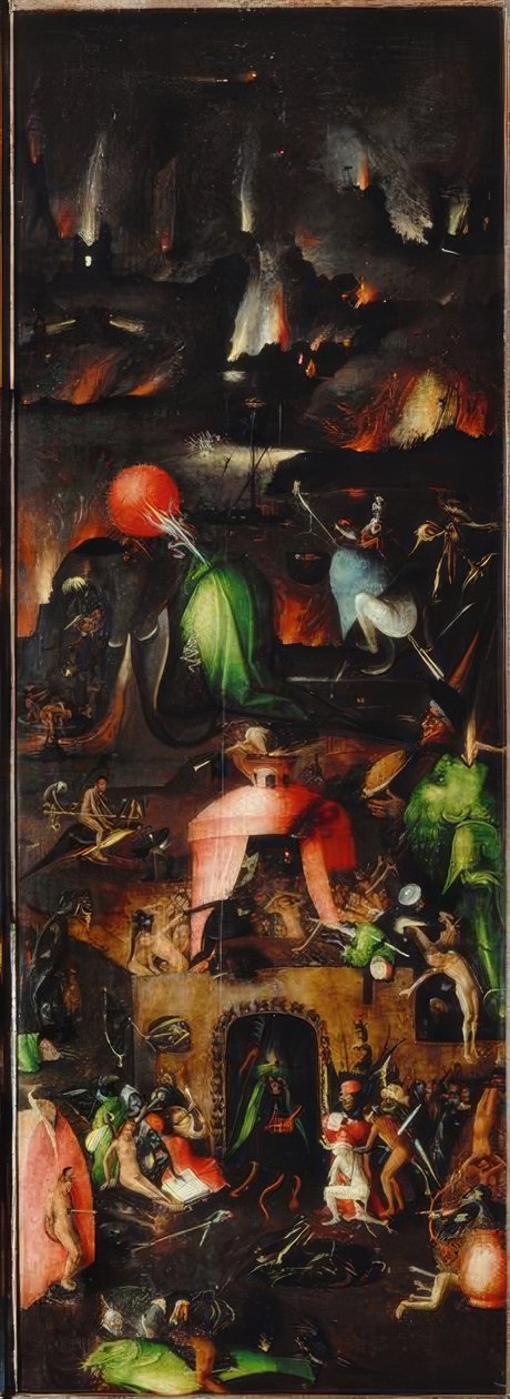 Piekło autorstwa Hieronymus Bosch
