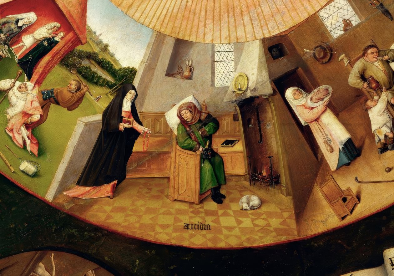 Siedem głównych grzechów i cztery ostatnie rzeczy autorstwa Hieronymus Bosch