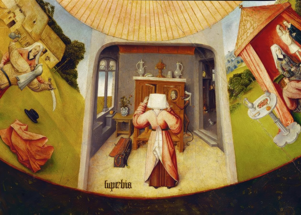 Siedem głównych grzechów i cztery ostatnie rzeczy autorstwa Hieronymus Bosch