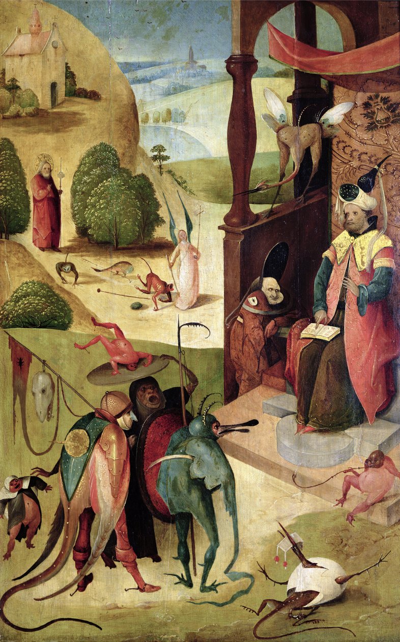 Św.James i Magik autorstwa Hieronymus Bosch