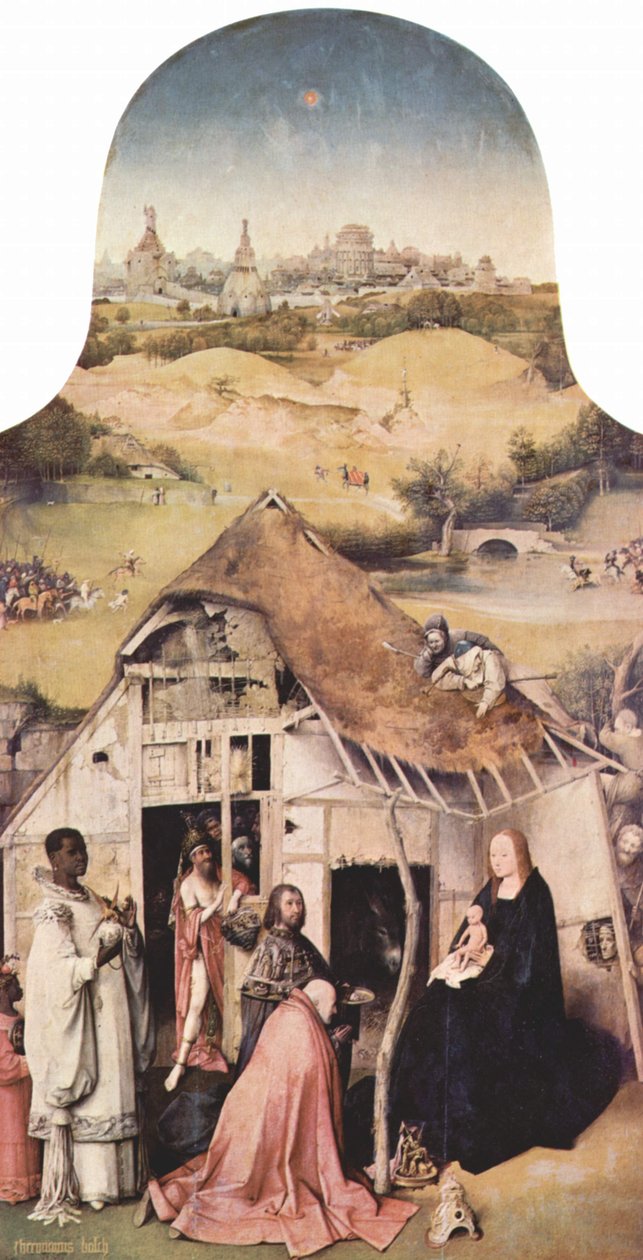 Pokłon Trzech Króli autorstwa Hieronymus Bosch