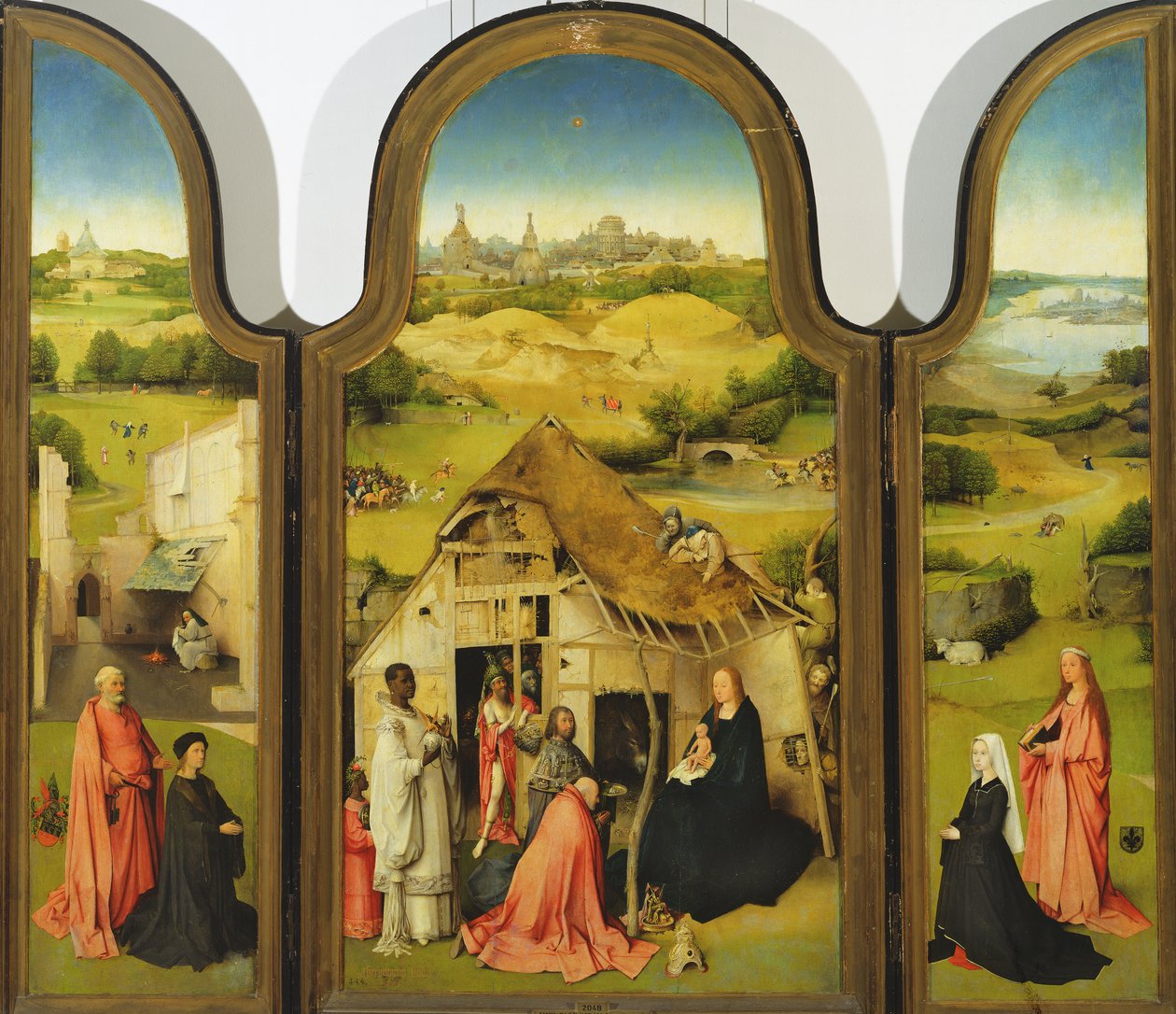 Pokłon Trzech Króli, 1510 autorstwa Hieronymus Bosch