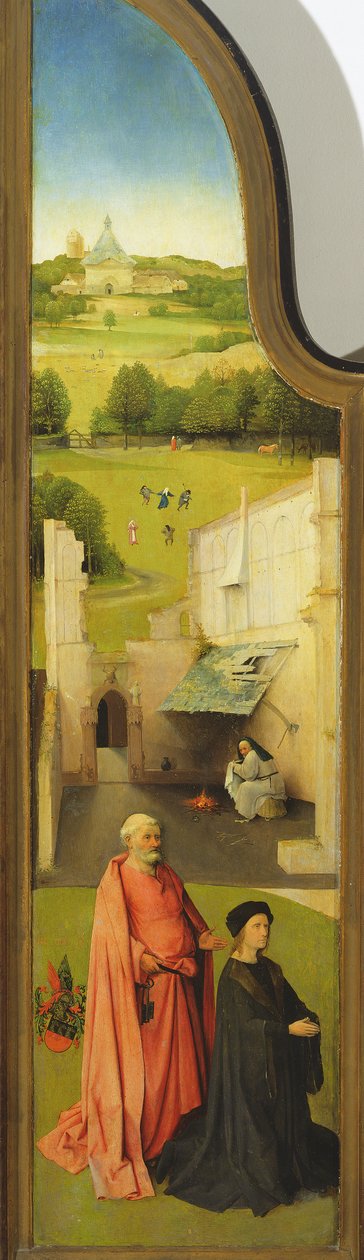 Pokłon Trzech Króli, fragment lewego panelu, 1510 (detal 3427) autorstwa Hieronymus Bosch