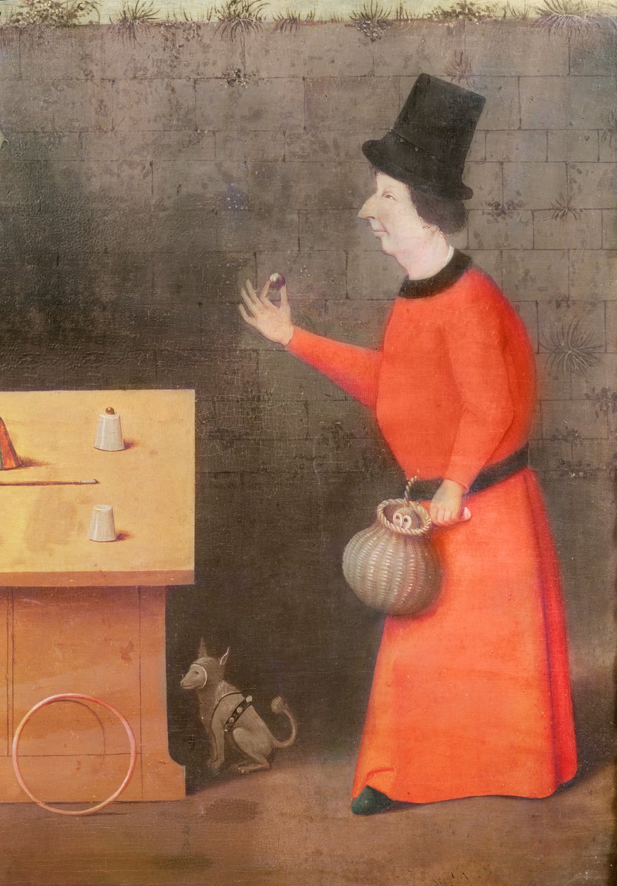 Conjuror, szczegół (patrz także 93883) autorstwa Hieronymus Bosch