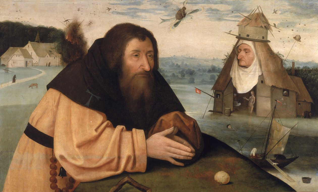 Kuszenie św. Antoniego autorstwa Hieronymus Bosch