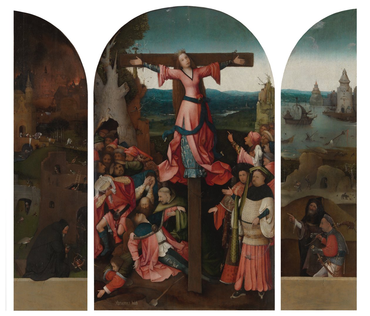 Tryptyk ukrzyżowanego męczennika autorstwa Hieronymus Bosch