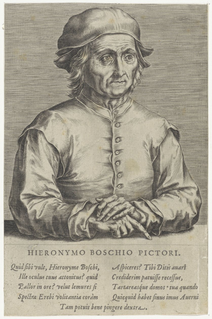 Portret Hieronima Boscha autorstwa Hieronymus (after) Bosch