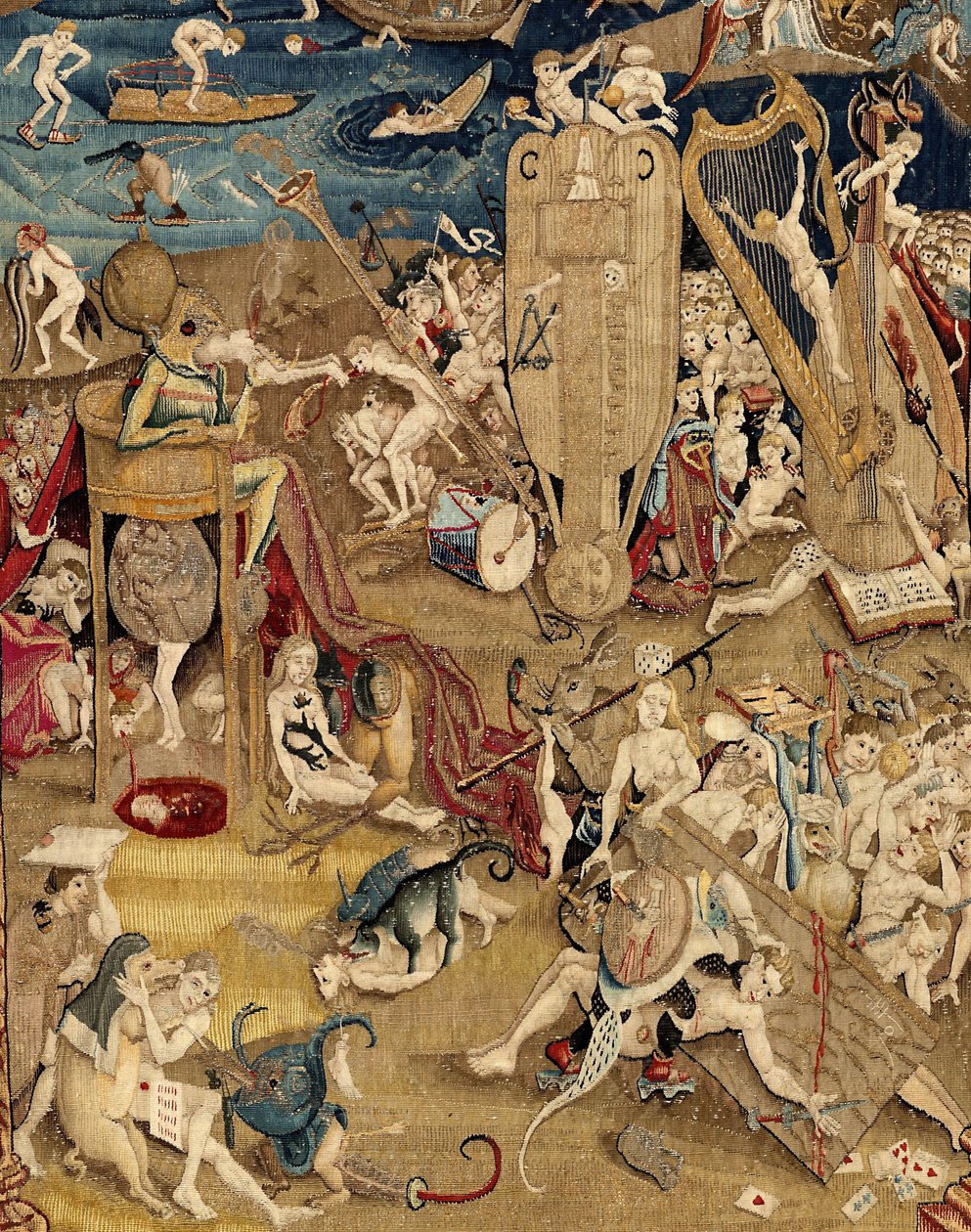 Ogród rozkoszy ziemskich. ok. 1560 (gobelin) autorstwa Hieronymus (after) Bosch