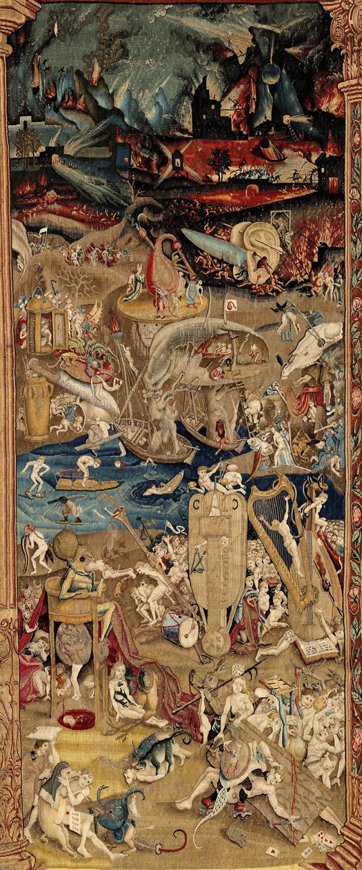 Ogród rozkoszy ziemskich. ok. 1560 (gobelin) autorstwa Hieronymus (after) Bosch