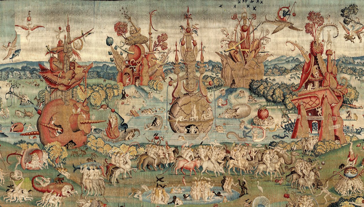 Ogród rozkoszy ziemskich. ok. 1560 (gobelin) autorstwa Hieronymus (after) Bosch